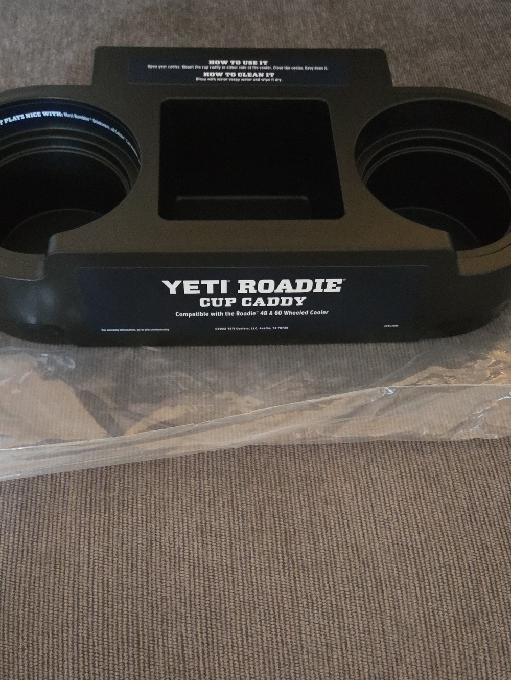 Brand New Yeti Roadie Cup Caddy - Black
